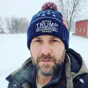 Trump 45th President Blue Beanie